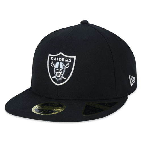 Bone Unissex New Era 59FIFTY Fttd Low Profile NFL LV Raiders Core PRETO-NFV24BON054- -1-